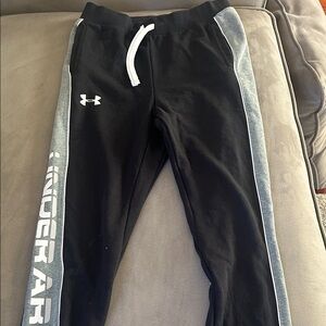 Under Armour Kids Black and Gray Joggers